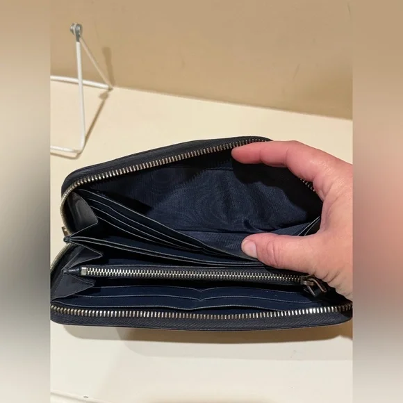 Prada Saffiano Leather Long Black Zippy Wallet - Picture 15 of 16